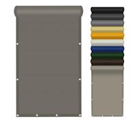 Toile d'ombrage 270 x 350 cm Imperméable, Protection Rayons UV Voile d'ombrage Imperméable avec Œillets pour Balcon, Serre, Plantes, Terrasse, Clapier, Piscine, Kaki