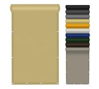 Toile d'ombrage 280 x 340 cm Imperméable, Protection Rayons UV Voile d'ombrage Imperméable avec Œillets pour Balcon, Serre, Plantes, Terrasse, Clapier, Piscine, Couleur Crème