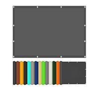 Toile d'ombrage 3.6 x 3.6 m Imperméable, Protection Rayons UV Voile d'ombrage Rectangulaire avec Oeillets et Cordons pour Serre Jardin Pergola Pet House, Gris Foncé