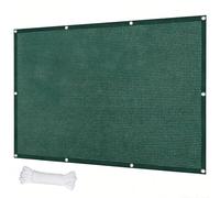 Toile d'ombrage 450 x 1000 cm HDPE Respirant (220G ㎡), Filet Dombrage Rectangle avec Protection UV Filet d'ombrage Extérieur pour Patio Extérieur Jardin, Vert Foncé
