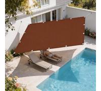 Toile d'ombrage 460 x 700 cm Protection UV, Anti-Déchirure, Coupe-Vent, Imperméable Filet Ombrage Exterieur, Voile d'ombrage Carré avec Cordes pour Jardin, Terrasse, Balcon, Rouge Rouille