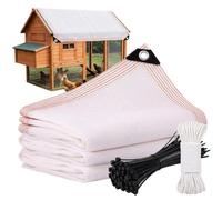 Toile d'Ombrage 50% Blanche Brise-Vue Balcon Filet d'Ombrage Respirant Anti-UV Extérieur Clôture avec Oeillets Tissu d'Ombrage Plantes Jardin Serres Terrasses Voile d'Ombrage(2 * 3.5m)