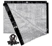 Toile d'ombrage 70% Aluminium pour Protection de l'intimité des Animaux domestiques, Couverture de pergola de Jardin avec œillets et élastique à Boule, 2 x 1,8 m