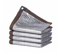 Toile D'ombrage 75% Aluminium - Filet Résistant Aux UV 2x2.0m 2x4.0m 3x4.0m 4x6.0m 5x5.0m Tissu d'ombrage pour Serre Parking Jardin Cour Chenil(5x15.0m/16.4'x49')