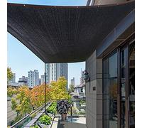 Toile d'ombrage 98% avec œillets, Tissu d'ombrage, Couverture d'ombrage pour pergola, Filet résistant aux UV, Pare-Soleil, pour Couverture de Serre, terrasse, Plante, Fleur, Noir, 2,5 x 2,5