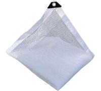 Toile d'ombrage à 50 % contre les rayons UV avec œillets pour extérieur, pergola, terrasse, plantes, serre - Blanc - 2 x 2 m