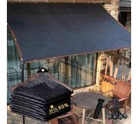 Toile d'ombrage à 80 % pour jardin et serre, panneau solaire de 2,4 x 3 m avec œillets, filet d'ombrage en maille résistante aux UV pour plantes et niche d'extérieur pour chien