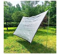 Toile d'ombrage à 85 % aluminium pour serre, protection solaire - Auvent réfléchissant avec œillets - Pour terrasse, pergola, animal domestique (4 x 4 m)