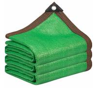 Toile d'ombrage à 85 % avec œillets - Filet d'ombrage vert pour serre, terrasse, balcon, plantes de jardin et poulailler - Durable, respirant et résistant aux UV - 1 x 8 m