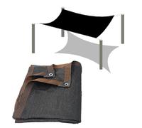 Toile d'ombrage à 90 % avec œillets en aluminium pour auvent de jardin, terrasse, serre, pergola, disponible en 7,6 x 9,1 m, 9,2 x 11,2 m, noir (dimensions de 6,1 x 12,2 m)