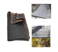 Toile d'ombrage à 90 % pour jardin et terrasse, 16 x 12 m, maille avec œillets en aluminium, idéale pour auvent, serre, pergola, protection des plantes