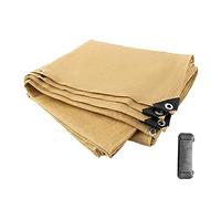 Toile d'ombrage à 90 % pour serre - Filet de protection solaire avec œillets pour jardin, terrasse, pergola, poulailler, plantes d'extérieur - Beige - 3 x 7 m