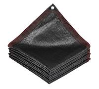 Toile d'ombrage à rayures - 80 % de protection solaire pour plantes, serres, terrasse, tente de jardin, niche pour animaux domestiques, 12 broches