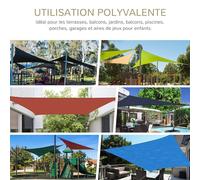 Toile D'ombrage Ajour?E Blanche 3 X 4 M Blanc