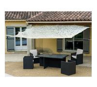 Toile d'ombrage ajourée beige 120 g/m2 WERKA PRO 4 x 5m