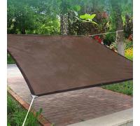 Toile d'ombrage anti-UV à 90 % avec œillets, auvent de jardin de 4 x 6 m, bords renforcés, parfait pour la protection des serres et des plantes, et housse perméable (curry)