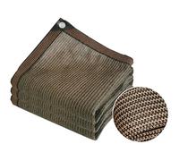 Toile d'ombrage anti-UV avec œillets 90 % pour plantes, clôtures et balcons. Différentes tailles : 4 x 5, 2 x 2, 3 x 3, 4 x 4, 2 x 6, 3 x 5, 1 x 8, 6 x 8, 5 x 6, 2 x 3, 3 x 4, 2 x 10 m, marron (6 x 15