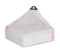 Toile d'ombrage avec œillets - 55 % en maille pour protection contre la chaleur - Différentes tailles (1 x 2 m, 2 x 2 m, 2 x 5 m, 2 x 8 m, 3 x 5 m, 4 x 5 m, 4 x 6 m, 6 x 6 m, 6 x 9 m) - Sunbloc