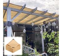 Toile d'ombrage beige pour plantes, protection UV à 90 %, œillets inclus, tailles 2 x 4 m à 10 x 11 m, idéal pour serre de jardin, voile d'ombrage pour extérieur, protection solaire