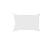 Toile D'ombrage Blanc Toutes Les Tailles 420D imperméable à l'eau Voile d'ombrage carré Rectangle Triangle Jardin terrasse auvent Piscine Ombre Camp randonnée Cour(1.8x2m)