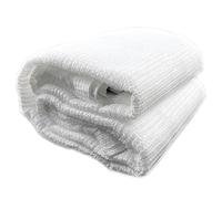 Toile d'ombrage blanche à 50 % pour extérieur, idéale pour pergolas, terrasses, plantes, toits, piscines - 4 x 8 m - Tissu de protection solaire résistant aux UV et durable Solution de jardinage