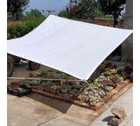 Toile d'ombrage blanche pour serre, filet d'ombrage à 50 % pour plantes, pergola, porche, jardin, légumes, abri auto, piscine L 1 m à 8 m, l 2 m à 32,8 m