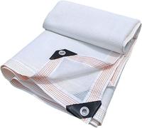 Toile d'Ombrage Blanche Professionnelle 55% Filet Pare-Soleil Robuste pour Hôtels Complexes Touristiques et Grands Projets de Jardin 4x6.0m 4X10m 5x5.0m 5x8.0m 6x6.0m(16.4'x20'(5x6.0m))