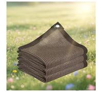 Toile d'ombrage de jardin, 2 x 3 m, protection UV à 95 %, auvent à œillets pour pergola, terrasse, serre, poulailler - Filet d'ombrage marron (3 x 4 m)
