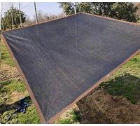 Toile d'ombrage de jardin, 90 % isolée thermiquement, indéchirable, 90 % filet d'ombrage pour serre, pergola, jardin, noire, 2 x 6 m