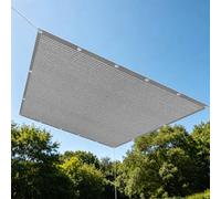 Toile d'ombrage de Serres 1.3 x 4 m Anti UV Voile d'ombrage Rectangulaire Résistant pour Patio Serre Jardin Pergola Pet House, Gris Clair