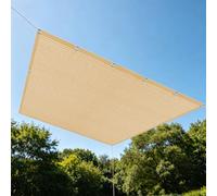 Toile d'ombrage de Serres 1.8 x 3 m Anti UV Voile d'ombrage Rectangulaire Résistant pour Patio Serre Jardin Pergola Pet House, Jaune Sable