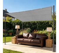 Toile d'ombrage de Serres 160 x 220 cm Respirant Renforce Épaissir Voile Ombrage avec Œillets pour Serre Jardin Couverture Potager Terrasse, Gris Clair