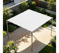 Toile d'ombrage de Serres 200 x 220 cm Vent et Perméable à l'eau Filet D'Intimité Résistant pour Potager, Serre, Balcon, Terrasse, Pergola, Patio, Blanc