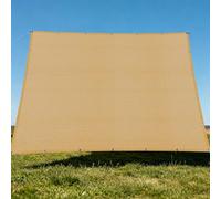 Toile d'ombrage de Serres 3.2 x 3.4 m Vent et Perméable à l'eau Filet de Protection avec Œillets pour Couverture Végétale Serre Jardin Pergola Patio Lawn Pet House, Jaune Sable