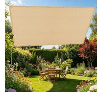 Toile d'ombrage de Serres 70 x 300 cm Protection Solaire Filet D'Intimité avec Œillets pour Jardin, Terrasse, Balcon, Camping, Pergola, Jaune Sable