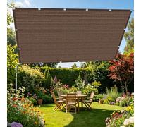 Toile d'ombrage de Serres 85 x 300 cm Protection Solaire Filet D'Intimité avec Œillets pour Jardin, Terrasse, Balcon, Camping, Pergola, Brun