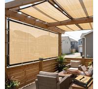 Toile d'ombrage d'extérieur 3 x 8 m, protection UV à 90 %, auvent respirant avec œillets tous les 50 cm, idéal pour pergolas, balcons, jardins, terrasses, clôtures et serres.