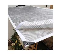 Toile D'ombrage en Aluminium Doublement Imperméable À 75% - Filet D'ombrage pour Serre, Couverture D'ombrage avec Œillets pour Abri de Plantes Auvent de Terrasse(2x3.0m/6.6x10ft)