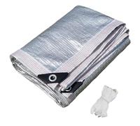Toile d'ombrage en Aluminium,Filet d'ombrage Réfléchissante en Aluminium,Tissu d'ombrage 99% Filet en Aluminium Argent avec œillets pour Jardin 1x6m 2.5x12m 3x5m 4x7m 5.5x10m 9x9m(3x4m)