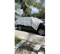 Toile d'ombrage en aluminium pour camping-car, 3 x 4,3 m, réfléchissante 75 % avec trous pour bords, pour extérieur, jardin, pergola, pelouse, voiture, camping-car, van T5 T6