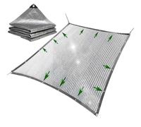 Toile d'ombrage en feuille d'aluminium, filet d'ombrage robuste avec bords renforcés