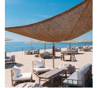Toile d'ombrage en fibre de coco rectangle 2x5m