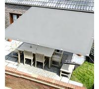 Toile D'ombrage Imperméable Rectangulaire, 3X2.5M Gris Clair Voile Ombrage avec Oeillets D'ombrage Bâche Ombrage Protection UV Solaire pour Jardins Balcons Pergola Terrasse