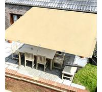 Toile D'ombrage Imperméable Rectangulaire, 3X2.5M Jaune Clair Voile Ombrage avec Oeillets D'ombrage Bâche Ombrage Protection UV Solaire pour Jardins Balcons Pergola Terrasse