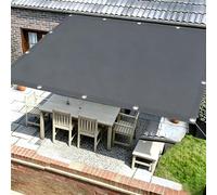 Toile D'ombrage Imperméable Rectangulaire, 5.8X4M Gris Foncé Voile Ombrage avec Oeillets D'ombrage Bâche Ombrage Protection UV Solaire pour Jardins Balcons Pergola Terrasse