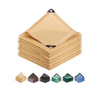 Toile d'ombrage jaune de 6 x 8 m pour serre, jardin, pergola et terrasse - Auvent en maille respirante avec œillets pour plantes d'extérieur et protection solaire