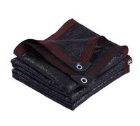 Toile d'ombrage Noire à 90% for pergola avec Ourlet Cousu à Six rangées et Coins renforcés, bâche en Maille HDPE for terrasse, Jardin, Niche for Chien.(2 * 15m)