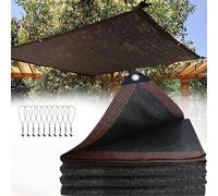 Toile d'ombrage noire de 1,8 x 6,1 m - 90 % résistante aux UV pour plantes de serre et entretien de la pelouse - Tissu en maille légère, parfaite pour la protection du jardinage et de la terrasse