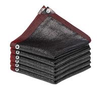Toile d'ombrage noire de 12,7 x 15,8 cm, résistante à 90 % aux UV pour extérieur, protection contre les rayons du soleil avec œillets pour auvent de jardin, terrasse, pelouse