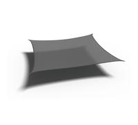 Toile D'ombrage Platinum Coolfit Carrée Anthracite 360x360 Cm Noir